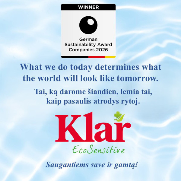 Skalbiklis ploniems audiniams, šilkui ir vilnai „Klar EcoSensitive" (labai koncentruotas) 500 ml