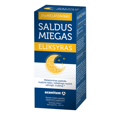 SALDUS MIEGAS ELIKSYRAS, 150 ml paveikslėlis