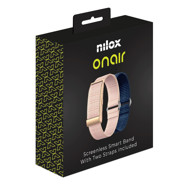 Išmanioji apyrankė NILOX ONAIR (su rožinės ir mėlynos spalvos dirželiais), 1 vnt.