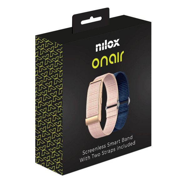 Išmanioji apyrankė NILOX ONAIR (su rožinės ir mėlynos spalvos dirželiais), 1 vnt.