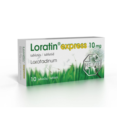 LORATIN EXPRESS, 10 mg, tabletės, N10  paveikslėlis