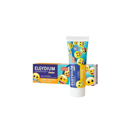 ELGYDIUM JUNIOR TUTTI-FRUTTI EMOJI, dantų pasta gelis vaikams, vaisių skonio, 7-12 m., 50ml paveikslėlis