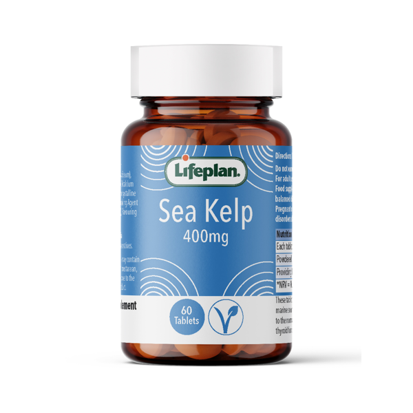 LIFEPLAN Sea Kelp 400mg jūrų dumblių, 60 tablečių paveikslėlis