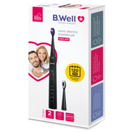 B.WELL MED 870 elektrinis dantų šepetėlis juodas N1 (B.Well Swiss AG) B.WELL MED 870 elektrinis dantų šepetėlis juodas N1 (B.Well Swiss AG)