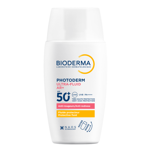 BIODERMA, PHOTODERM ULTRA-FLUID AR+, apsauginis fluidas nuo saulės raustančiai odai, SPF50+, 40 ml paveikslėlis