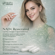 NAD+, Resveratrol and betaine complex, 30 kapsulių paveikslėlis