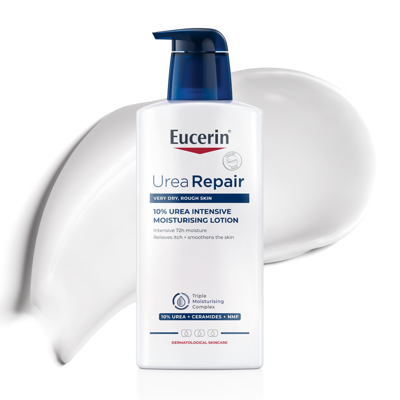 EUCERIN UREA REPAIR, 10% Urea intensyvus drėkinamasis losjonas, 400 ml paveikslėlis