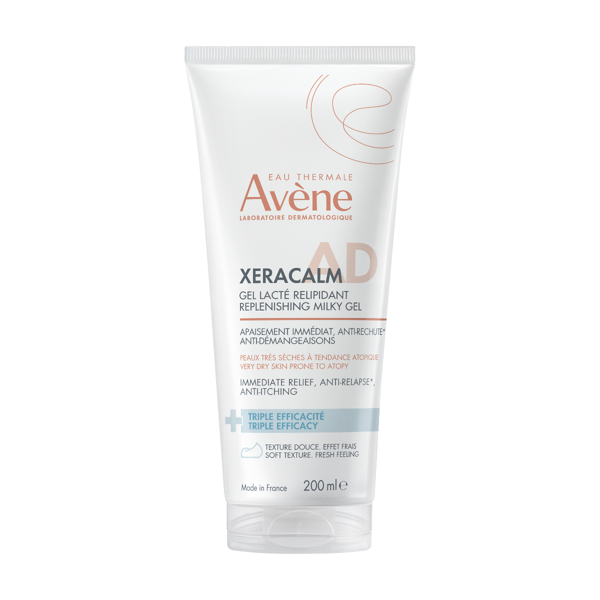 AVENE XERACALM A.D, lipidus atkuriantis pienelio tekstūros gelis, 200 ml paveikslėlis