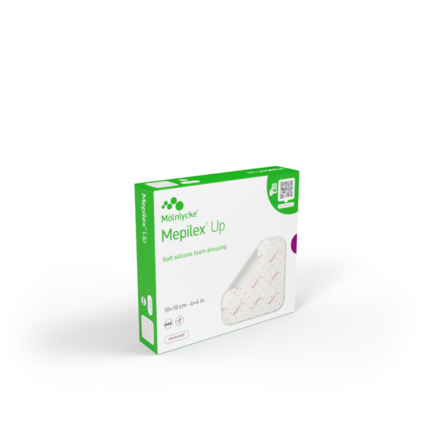 MEPILEX UP, silikoninis tvarstis, 10 cm x 10 cm, 5 vnt. paveikslėlis