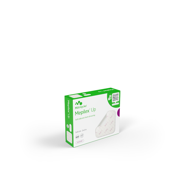 MEPILEX UP, silikoninis tvarstis, 5 cm x 5 cm, 5 vnt. paveikslėlis