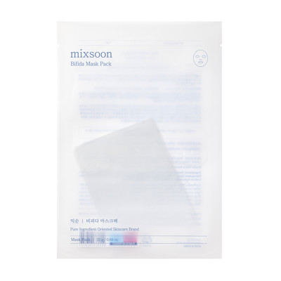 MIXSOON BIFIDA lakštinė veido kaukė, 5 vnt.