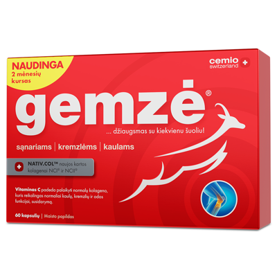 CEMIO GEMZĖ 2X STIPRESNIS, kapsulės, N60 paveikslėlis