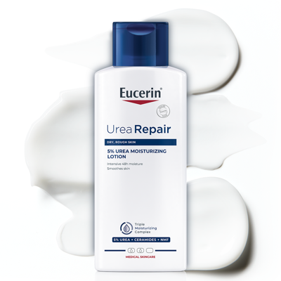 EUCERIN UREAREPAIR, 5 % Urea, drėkinamasis losjonas, sausai odai, 250 ml paveikslėlis
