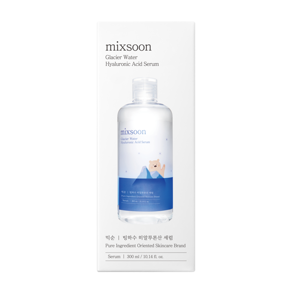 MIXSOON, drėkinamasis veido serumas su hialurono rūgštimi, 300 ml