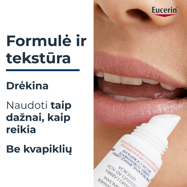 EUCERIN UREA REPAIR, lūpų balzamas sausoms lūpoms, 10 ml paveikslėlis