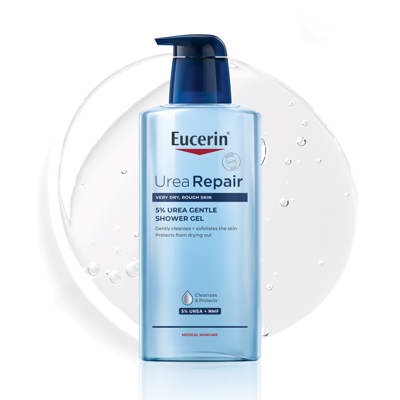 EUCERIN UREAREPAIR 5% UREA, švelnus dušo gelis, sausai odai, 400ml paveikslėlis