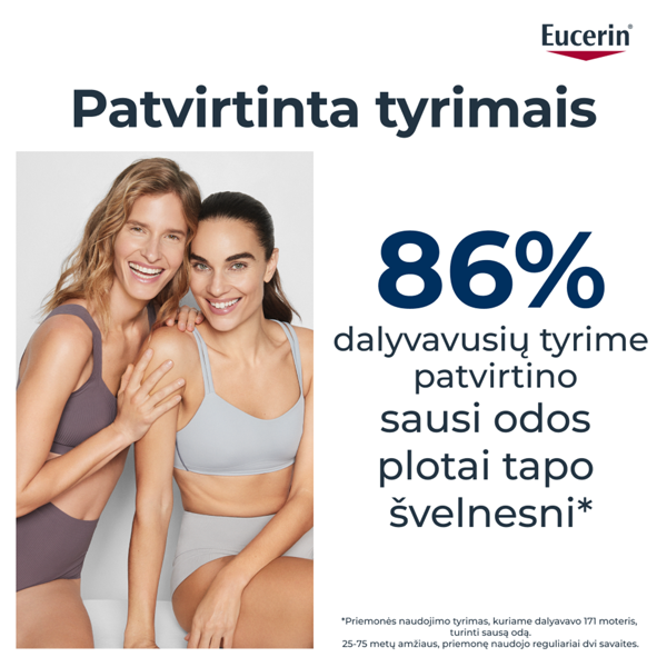 EUCERIN UREAREPAIR, 30 % Urea, kremas lokalizuotoms sausos odos sritims, 75 ml paveikslėlis EUCERIN UREAREPAIR, 30 % Urea, kremas lokalizuotoms sausos odos sritims, 75 ml paveikslėlis