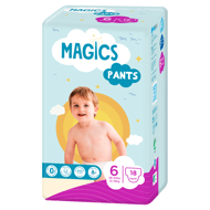 MAGICS PANTS sauskelnės-kelnaitės XL, 15+ kg, 18 vnt. paveikslėlis