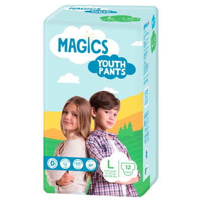 MAGICS PYJAMA PANTS, Sauskelnės kelnaitės, L 27-57kg, N12 paveikslėlis