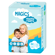 MAGICS PYJAMA PANTS, Sauskelnės kelnaitės, M 17-30 kg., N15 paveikslėlis