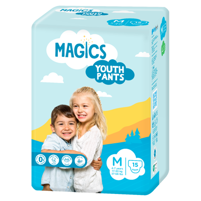 MAGICS PYJAMA PANTS, Sauskelnės kelnaitės, M 17-30 kg., N15 paveikslėlis