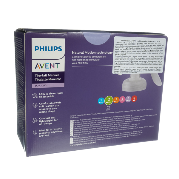 PHILIPS AVENT, pientraukis rankinis, SCF430/10 (1/636) paveikslėlis