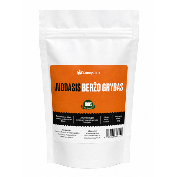 KANAPŪKIS Juodojo beržo grybas (čaga) 20 g.