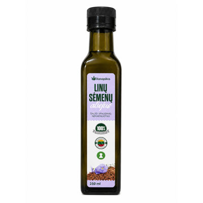KANAPŪKIS Linų sėmenų aliejus 250 ml