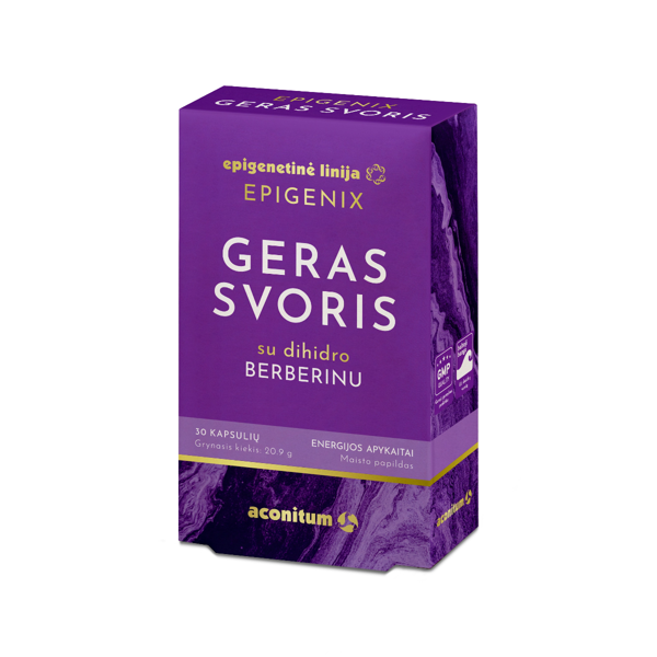 EPIGENIX GERAS SVORIS, 30 kapsulių paveikslėlis
