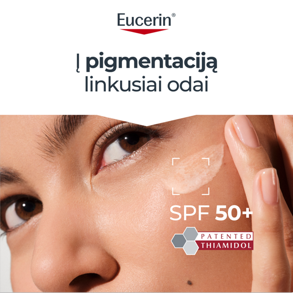 EUCERIN PIGMENT CONTROL, fluidas nuo saulės ir hiperpigmentacijos, SPF50+, 50 ml paveikslėlis EUCERIN PIGMENT CONTROL, fluidas nuo saulės ir hiperpigmentacijos, SPF50+, 50 ml paveikslėlis