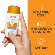 EUCERIN, apsauginis kremas nuo saulės atsparus vandeniui, SPF50, 50ml  paveikslėlis