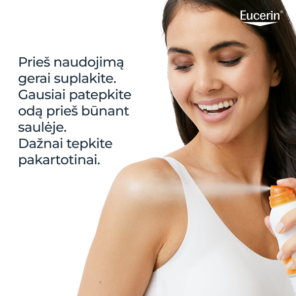 EUCERIN, aerozolinis purškalas nuo saulės, SPF50, 200ml paveikslėlis