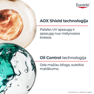 EUCERIN, kreminis gelis veidui nuo saulės, SPF 50+, riebiai, į aknę linkusiai odai, 50 ml paveikslėlis