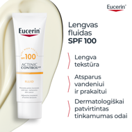 EUCERIN ACTINIC CONTROL MD, kremas, SPF100, 80ml paveikslėlis EUCERIN ACTINIC CONTROL MD, kremas, SPF100, 80ml paveikslėlis