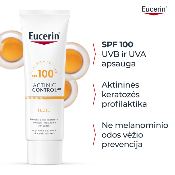 EUCERIN ACTINIC CONTROL MD, kremas, SPF100, 80ml paveikslėlis EUCERIN ACTINIC CONTROL MD, kremas, SPF100, 80ml paveikslėlis