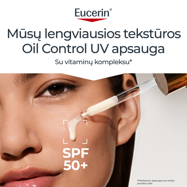 EUCERIN SUN OIL CONTROL, itin lengvas kasdienis serumas, SPF50+, 30 ml paveikslėlis EUCERIN SUN OIL CONTROL, itin lengvas kasdienis serumas, SPF50+, 30 ml paveikslėlis