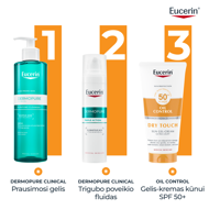 EUCERIN OIL CONTROL DRY TOUCH, gelinis kremas nuo saulės kūnui, SPF50+, 200 ml paveikslėlis EUCERIN OIL CONTROL DRY TOUCH, gelinis kremas nuo saulės kūnui, SPF50+, 200 ml paveikslėlis