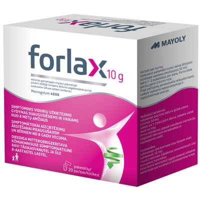 FORLAX, 10 g, milteliai geriamajam tirpalui, N20  paveikslėlis