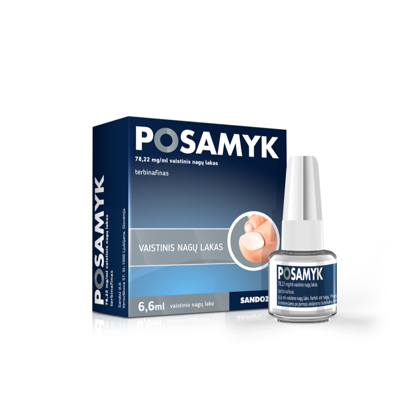 POSAMYK, 78,22mg/ml, vaistinis nagų lakas,  6,6ml, N1 paveikslėlis