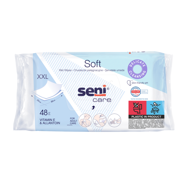 SENI CARE, drėgnos servetėlės, 48 vnt. paveikslėlis