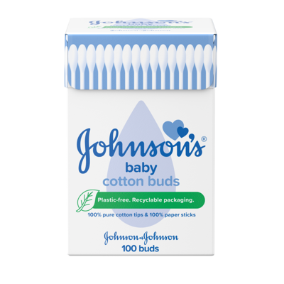JOHNSONS BABY, medvilniniai ausų krapštukai, 100 vnt. paveikslėlis