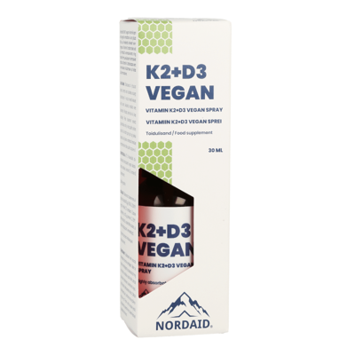 Nordaid K2 100 mcg + D3 spray 4000 IU vegan, 30ml