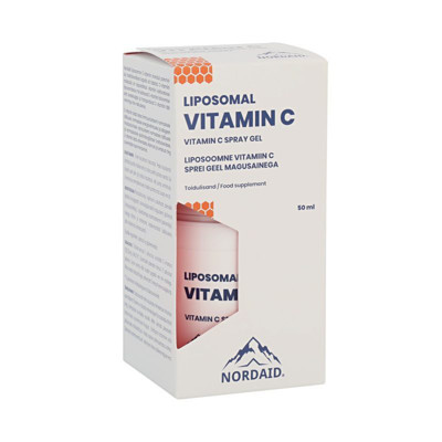NORDAID VITAMINAS C LIPOSOMOSE, 1000mg, serumas, 50 paspaudimų, 50ml