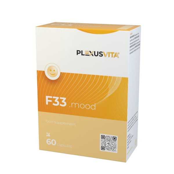 PLEXUSVITA F33 MOOD, 60 kapsulių PLEXUSVITA F33 MOOD, 60 kapsulių