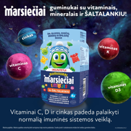 MARSIEČIAI GUMINUKAI, su šaltalankiu, 50 guminukų paveikslėlis MARSIEČIAI GUMINUKAI, su šaltalankiu, 50 guminukų paveikslėlis