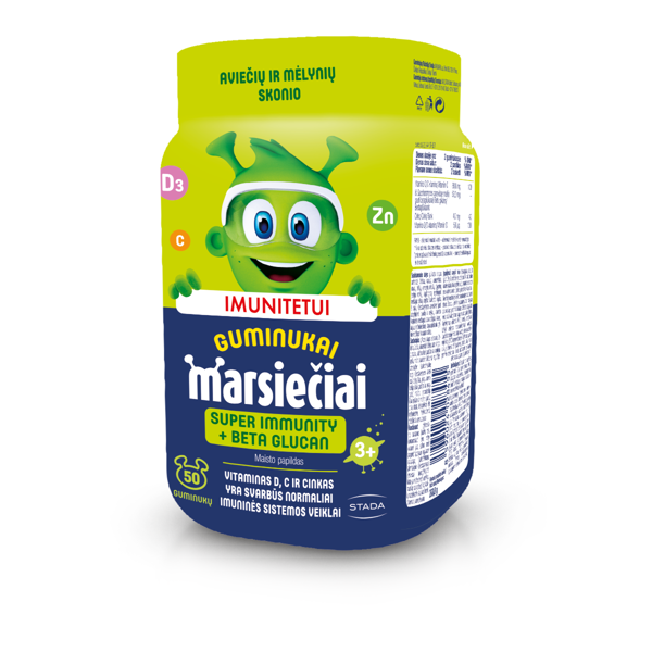 MARSIEČIAI SUPER IMMUNO, 50 guminukų paveikslėlis