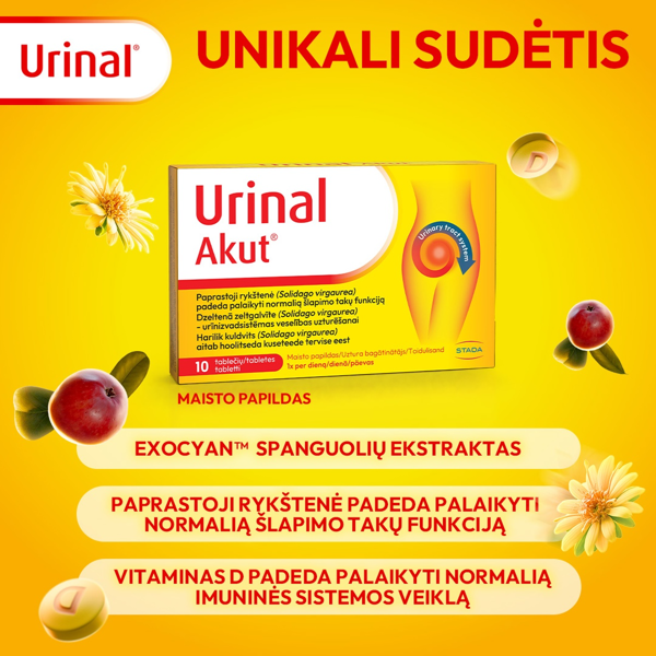 URINAL AKUT, 10 tablečių paveikslėlis