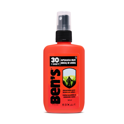 BEN'S 30, purškiamas repelentas nuo vabzdžių, 100 ml paveikslėlis