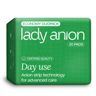 LADY ANION, dieniniai paketai su anijonų juostele, 240 mm, 10 vnt. paveikslėlis LADY ANION, dieniniai paketai su anijonų juostele, 240 mm, 10 vnt. paveikslėlis