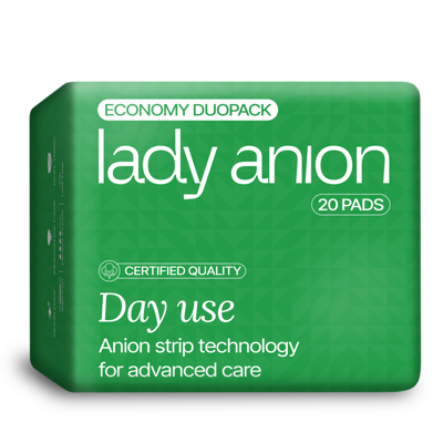 LADY ANION, dieniniai paketai su anijonų juostele, 240 mm, 10 vnt. paveikslėlis